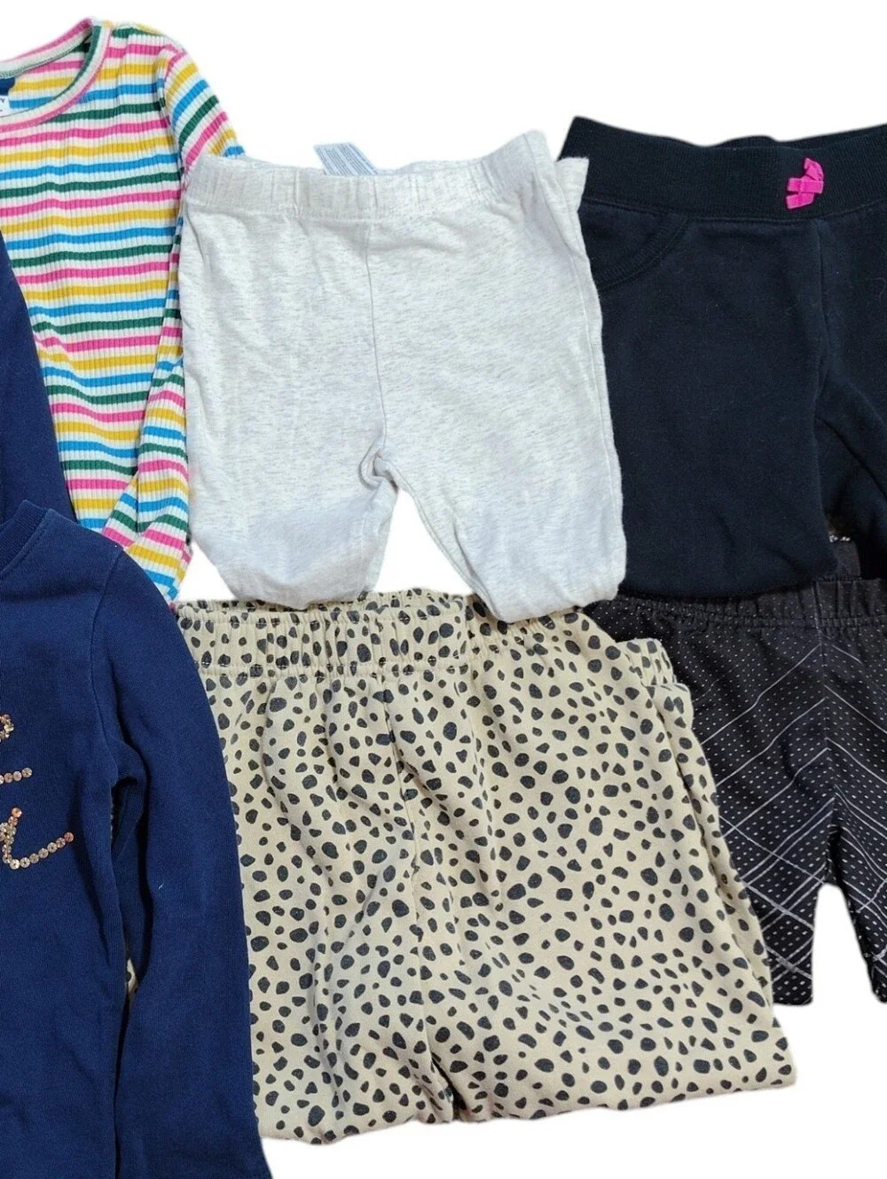 Girls Clothing Lot 4T 4 5 Carters Old Navy Nike Sweatshirts Leggings 7pc